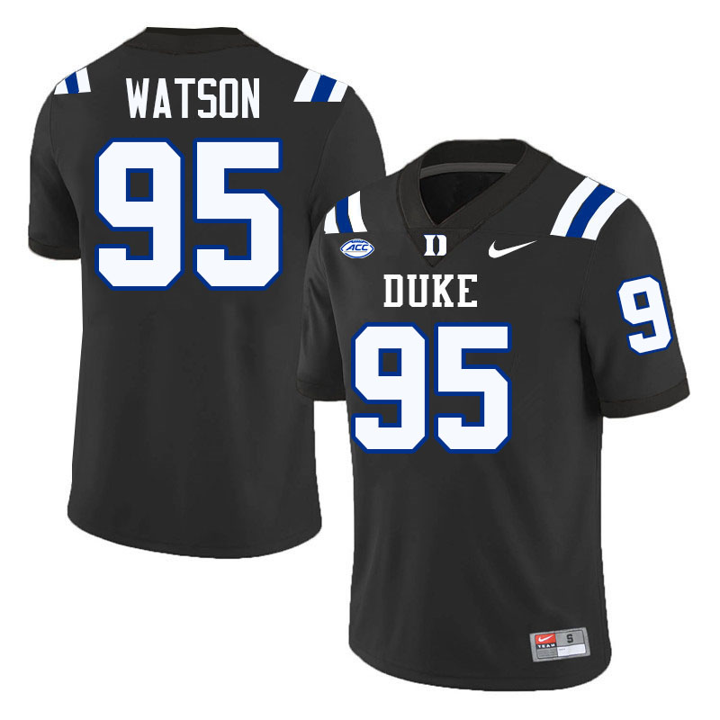Preston Watson Duke Jersey,Duke Blue Devils #95 Preston Watson Jersey Youth College-Black